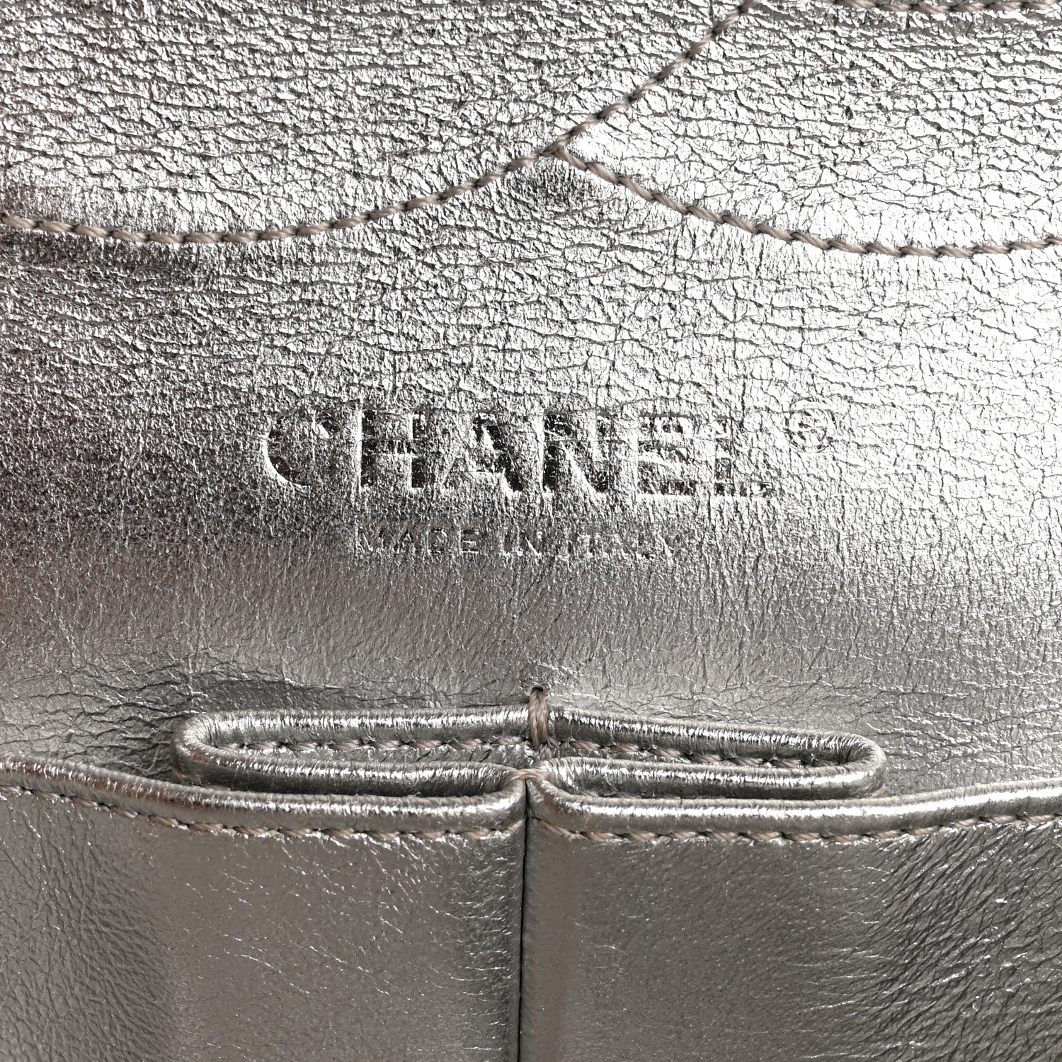 Metallic Lambskin Quilted 2.55 Reissue 227 Flap Silver