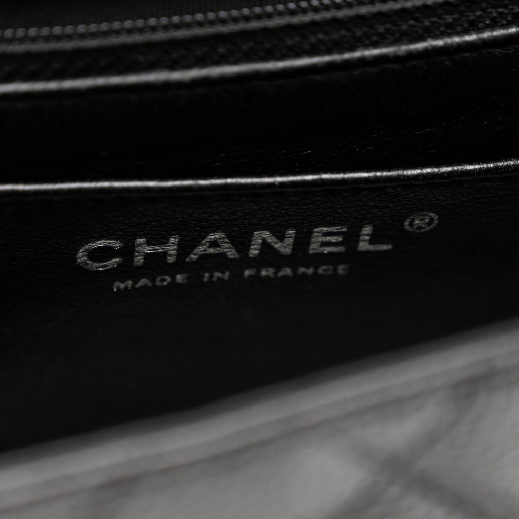 Caviar Quilted Mini Square Flap Black