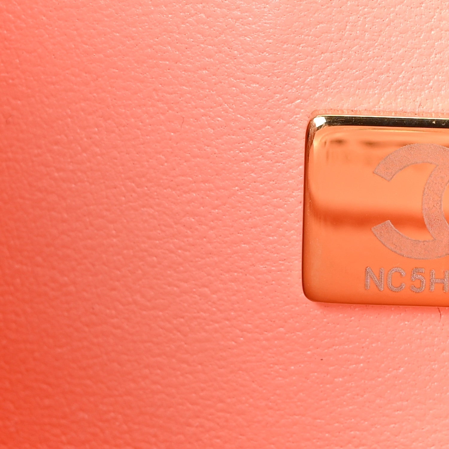 Lambskin Quilted Small Double Flap Light Orange