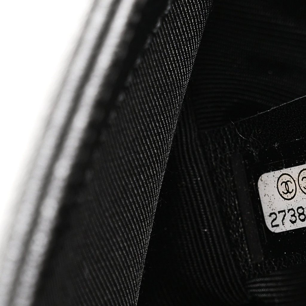 Caviar Quilted Small Boy Flap Black