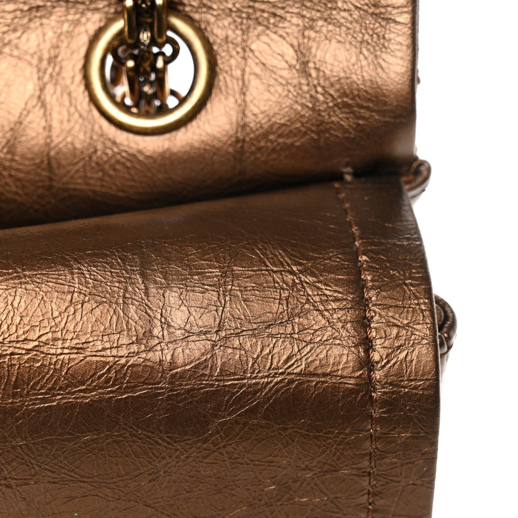 Metallic Aged Calfskin Quilted 2.55 Reissue 226 Flap Bronze