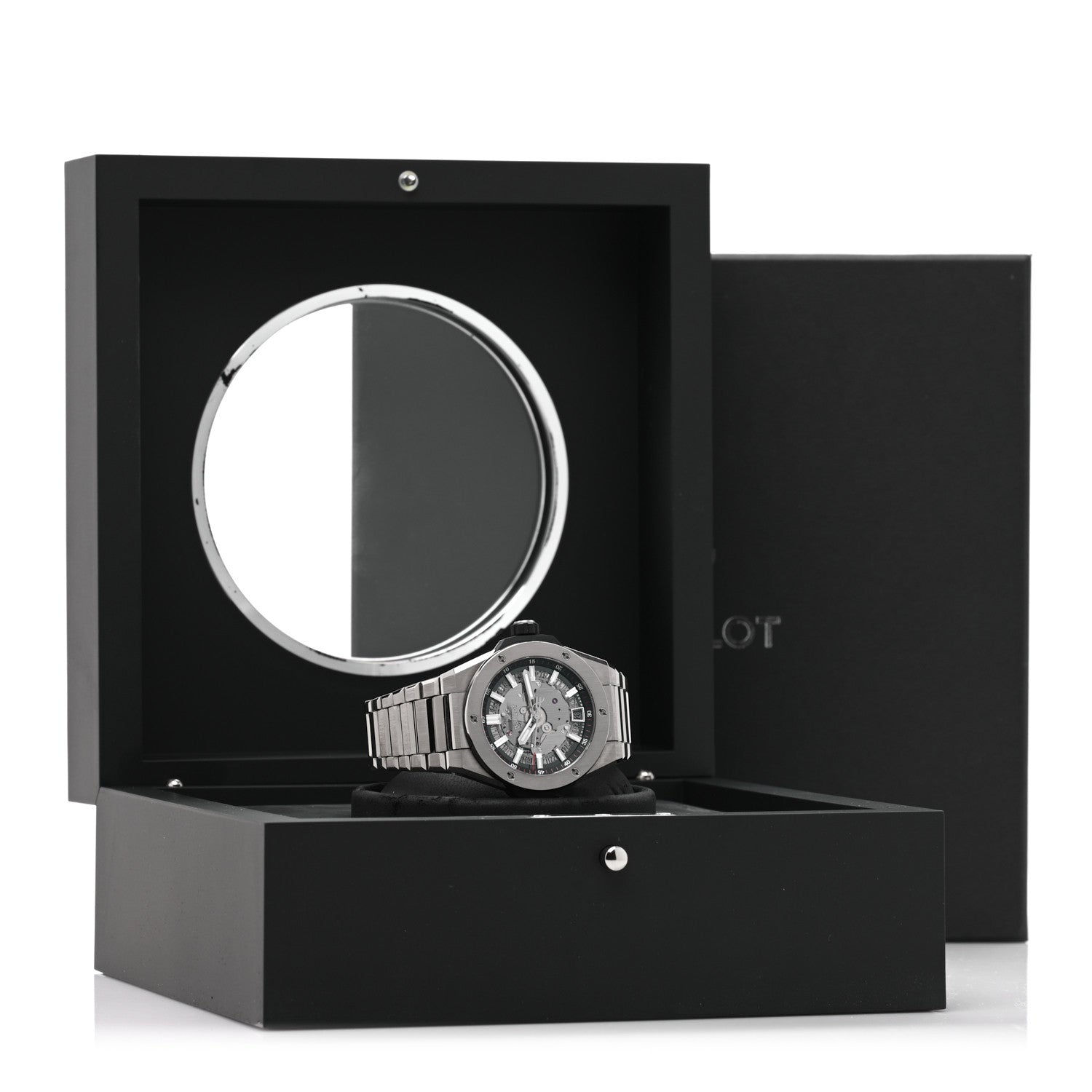 Titanium 40mm Big Bang Integrated Time Only Automatic Watch Silver 456.NX.0170.NX