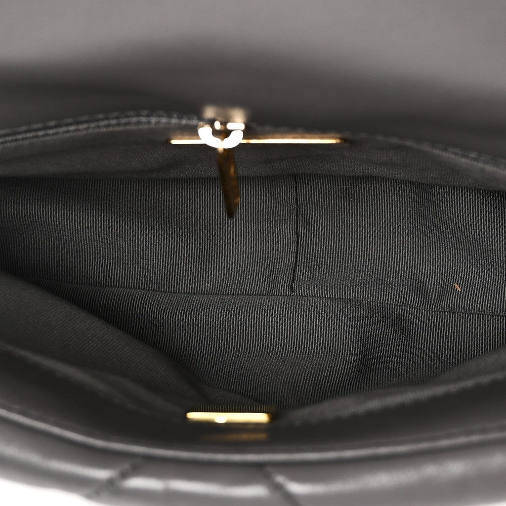 Lambskin Quilted Medium Chanel 19 Flap Grey