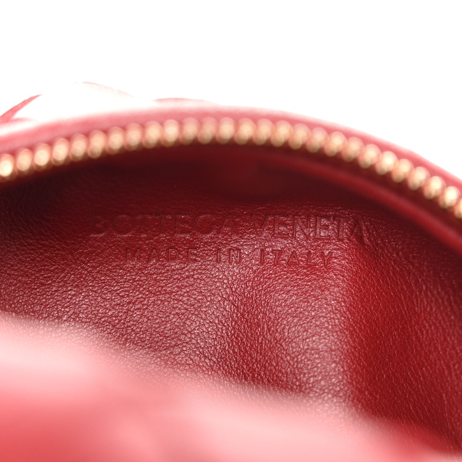 Nappa Intrecciato Mini Jodie Dark Red