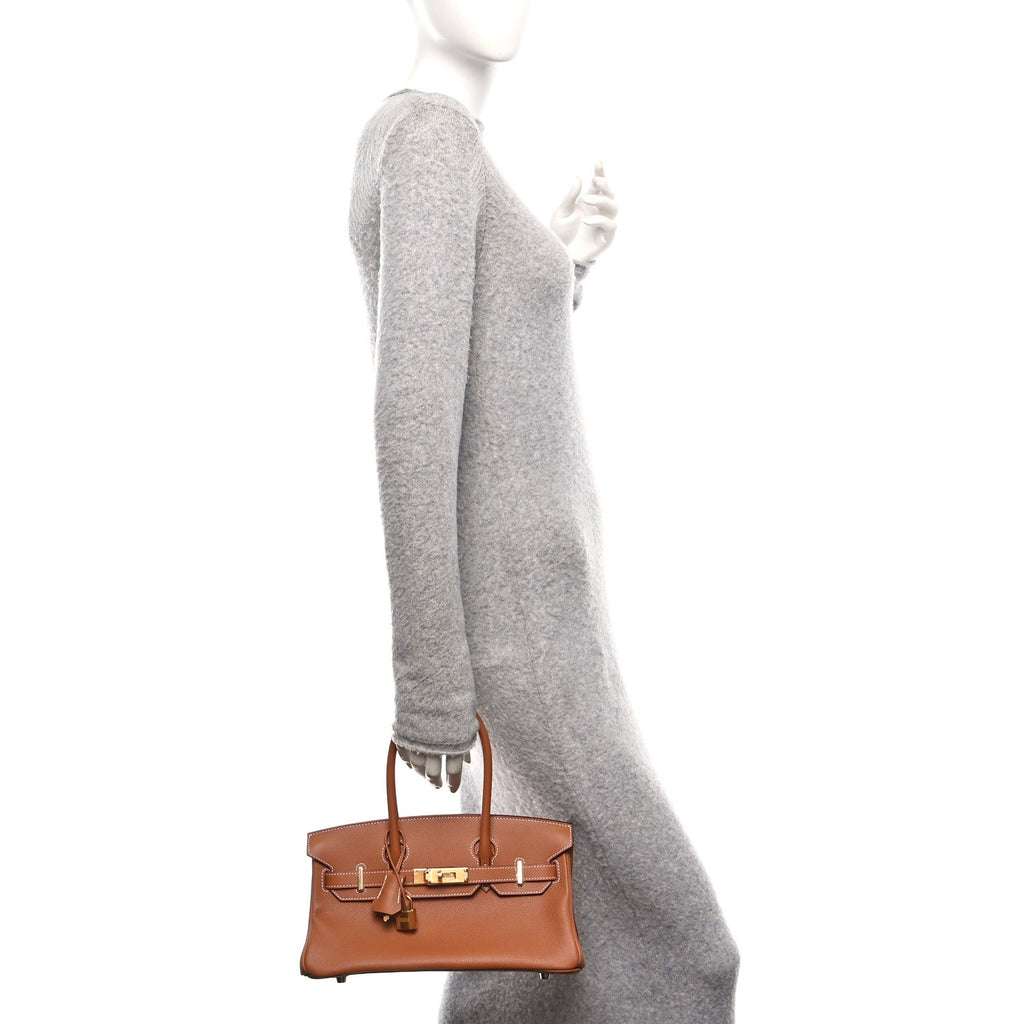 Evercolor Shoulder Birkin Light 29 Gold