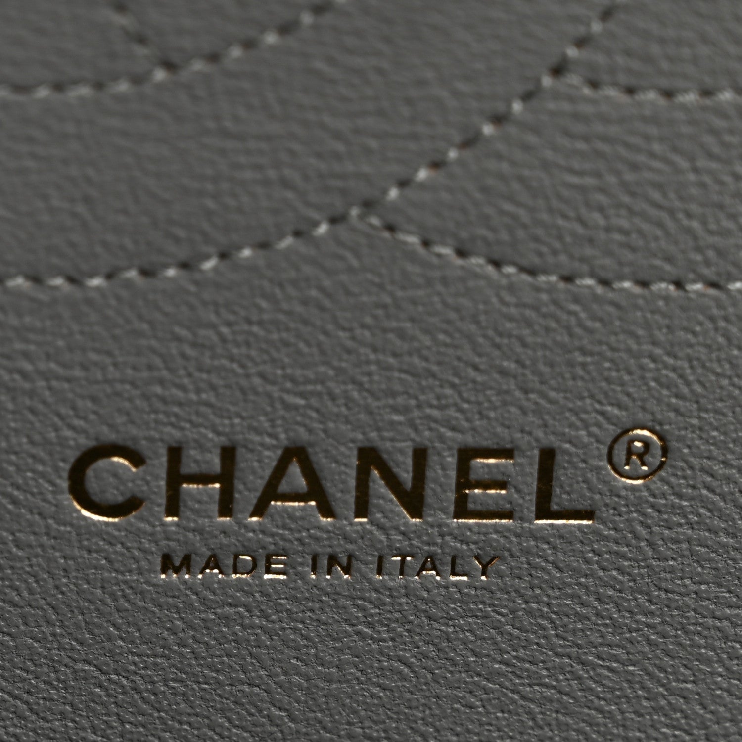 Caviar Quilted Jumbo Double Flap Grey