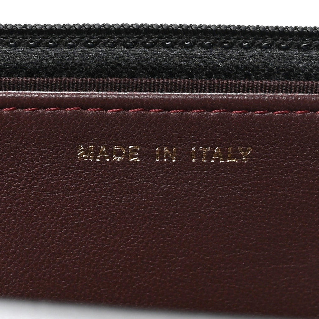 Lambskin Quilted Trendy CC Wallet On Chain WOC Black