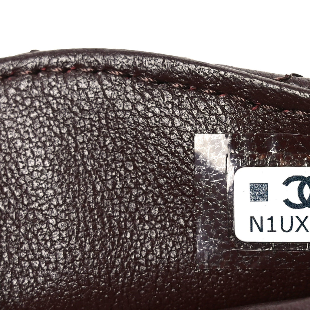 Lambskin Quilted Mini Double Flap With Hook Dark Brown