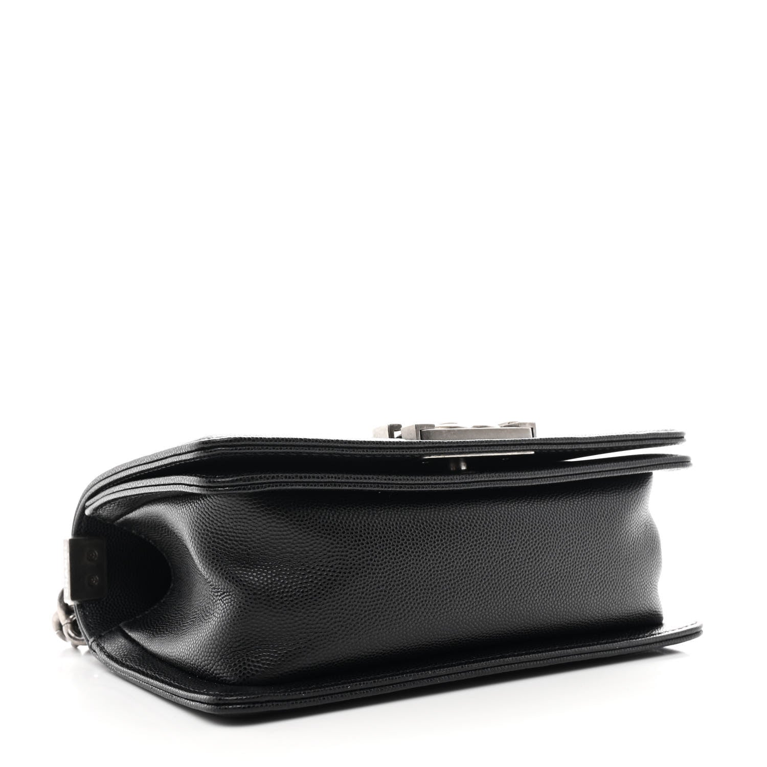 Caviar Quilted Small Boy Flap Black
