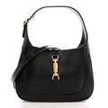 Boarded Dyana Lux Calfskin Small Jackie 1961 Hobo Black