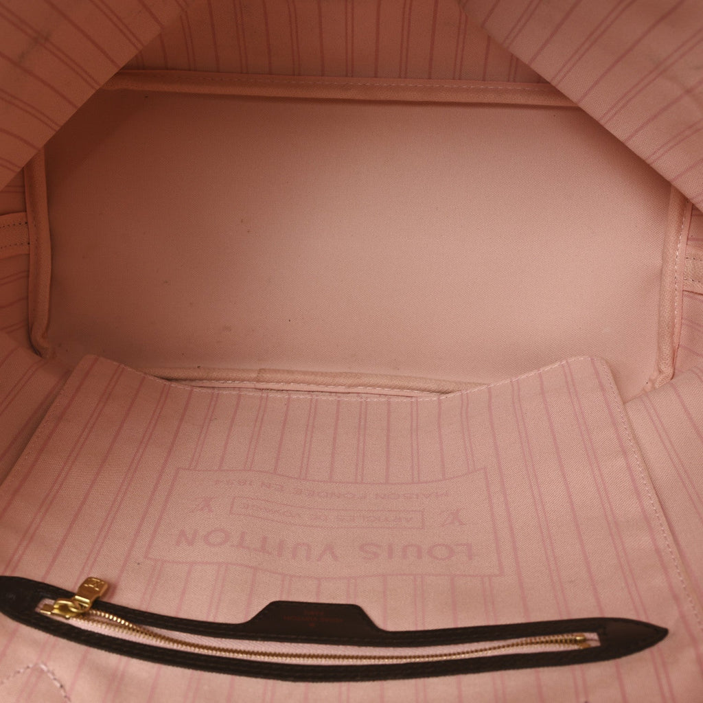 Damier Ebene Neo Neverfull MM Rose Ballerine