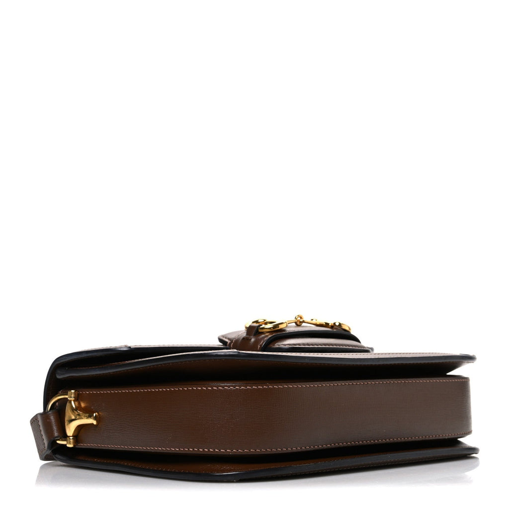 GG Supreme Monogram Horsebit 1955 Shoulder Bag Beige Brown Sugar
