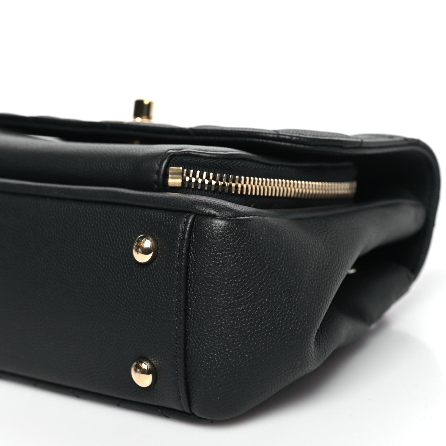 Caviar Quilted Small Business Affinity Flap Black
