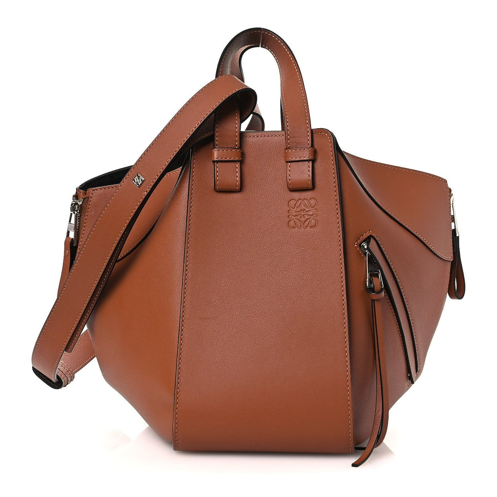 Calfskin Small Hammock Shoulder Bag Tan