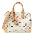 LV X TM Monogram Multicolor Speedy Bandouliere 25 White