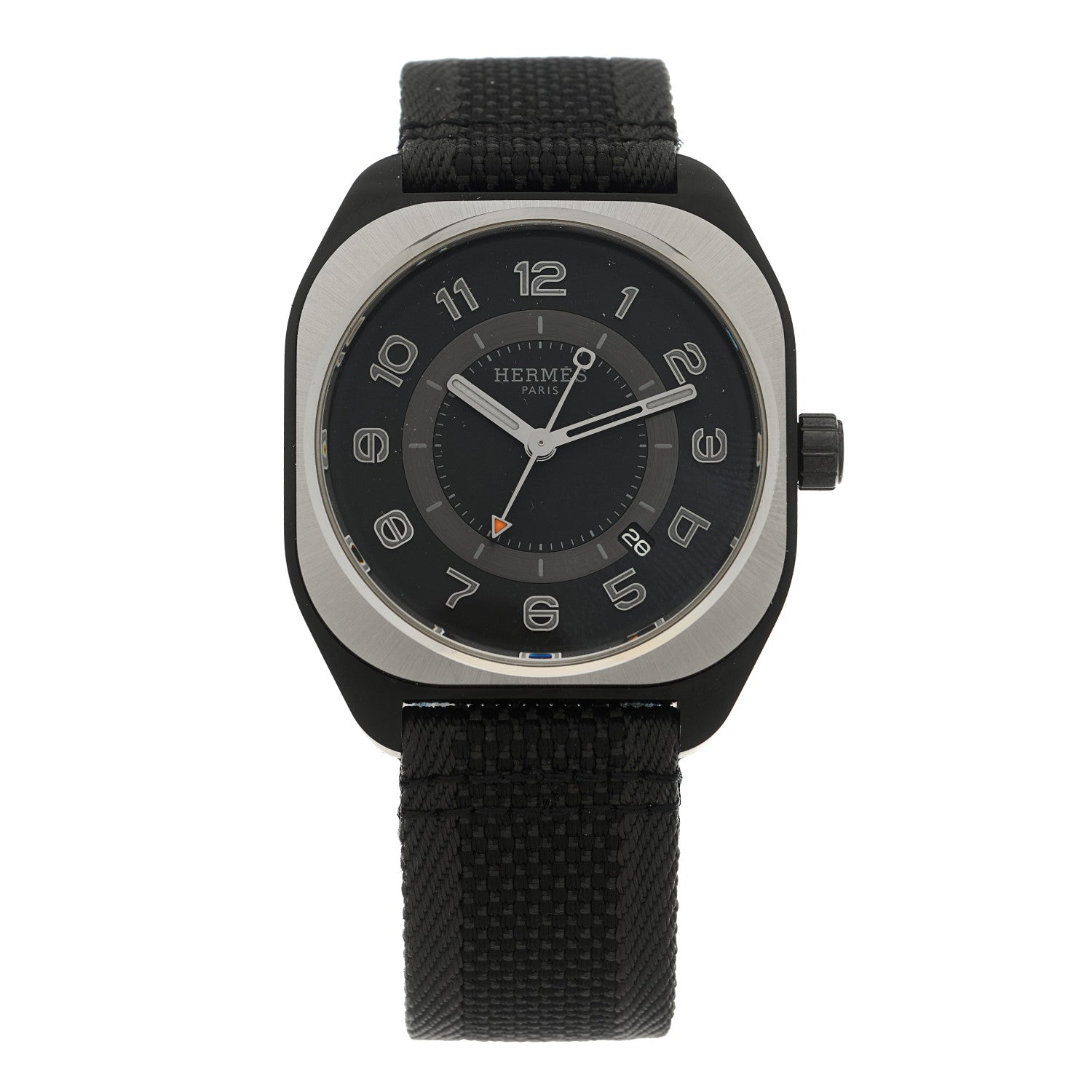 DLC Coated Titanium Rubber 39mm H08 Automatic Watch Noir