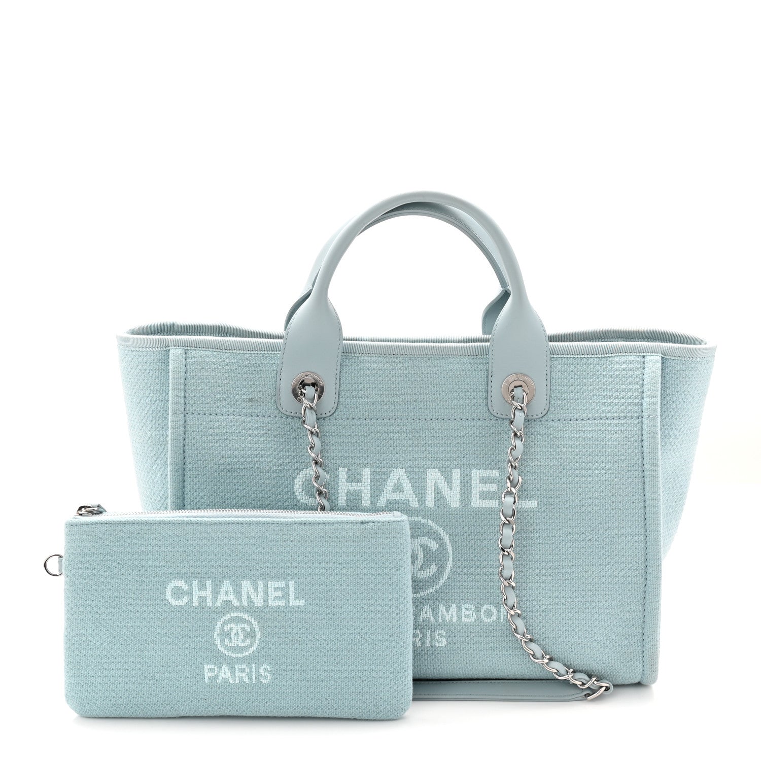 Mixed Fibers Small Deauville Tote Light Blue