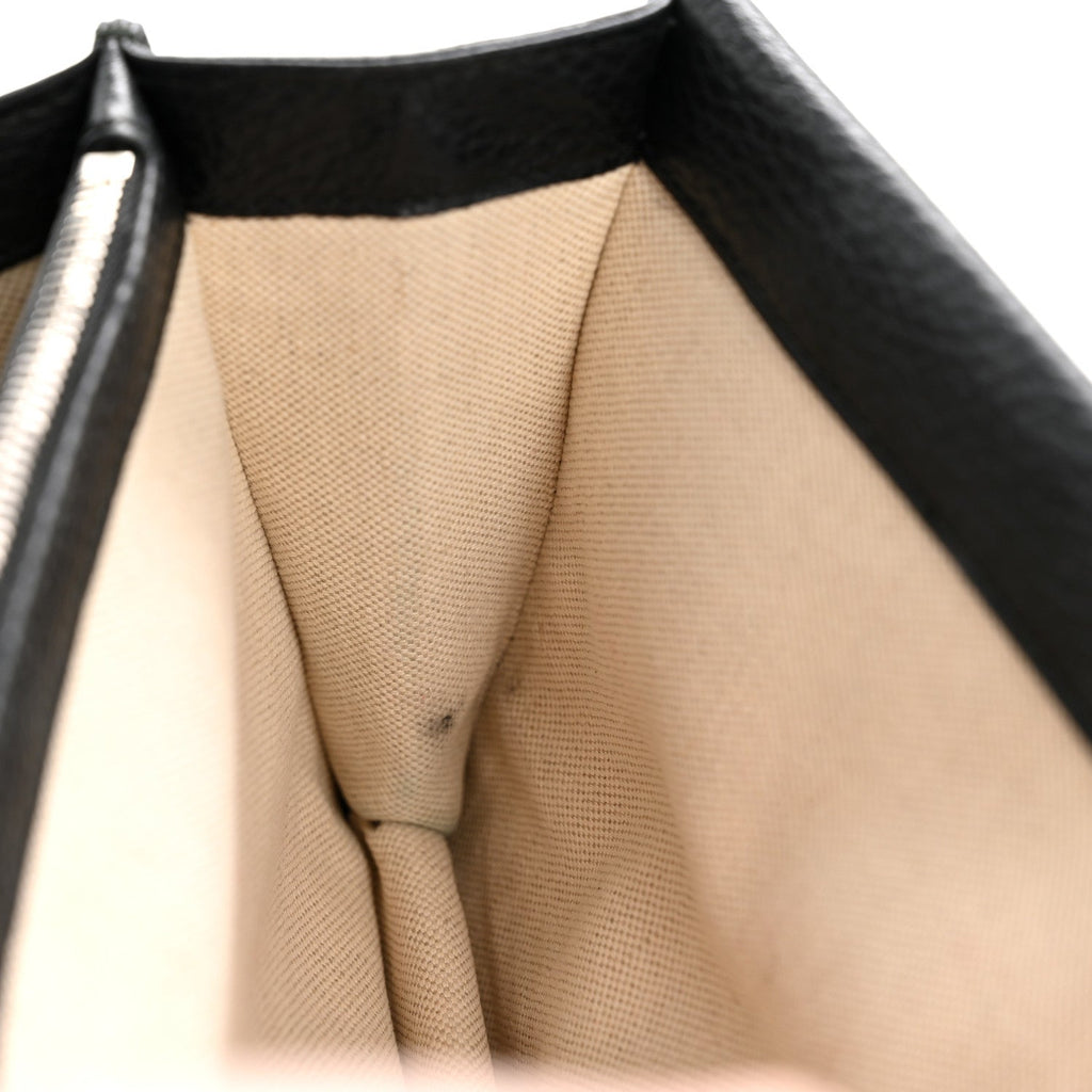 Pebbled Calfskin Small Dionysus Shoulder Bag Black