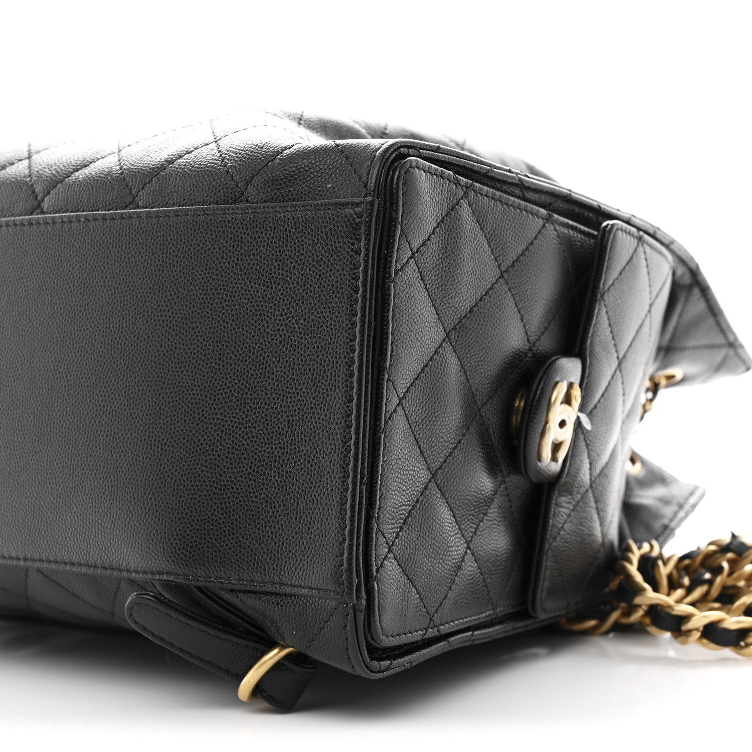 Caviar Quilted Large Chanel 25 Backpack Black