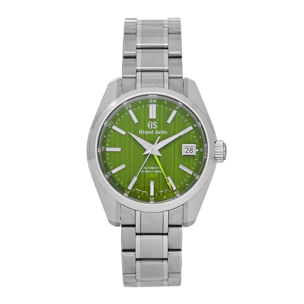 Stainless Steel 40mm Heritage Collection GMT Automatic Watch Green SBGJ259
