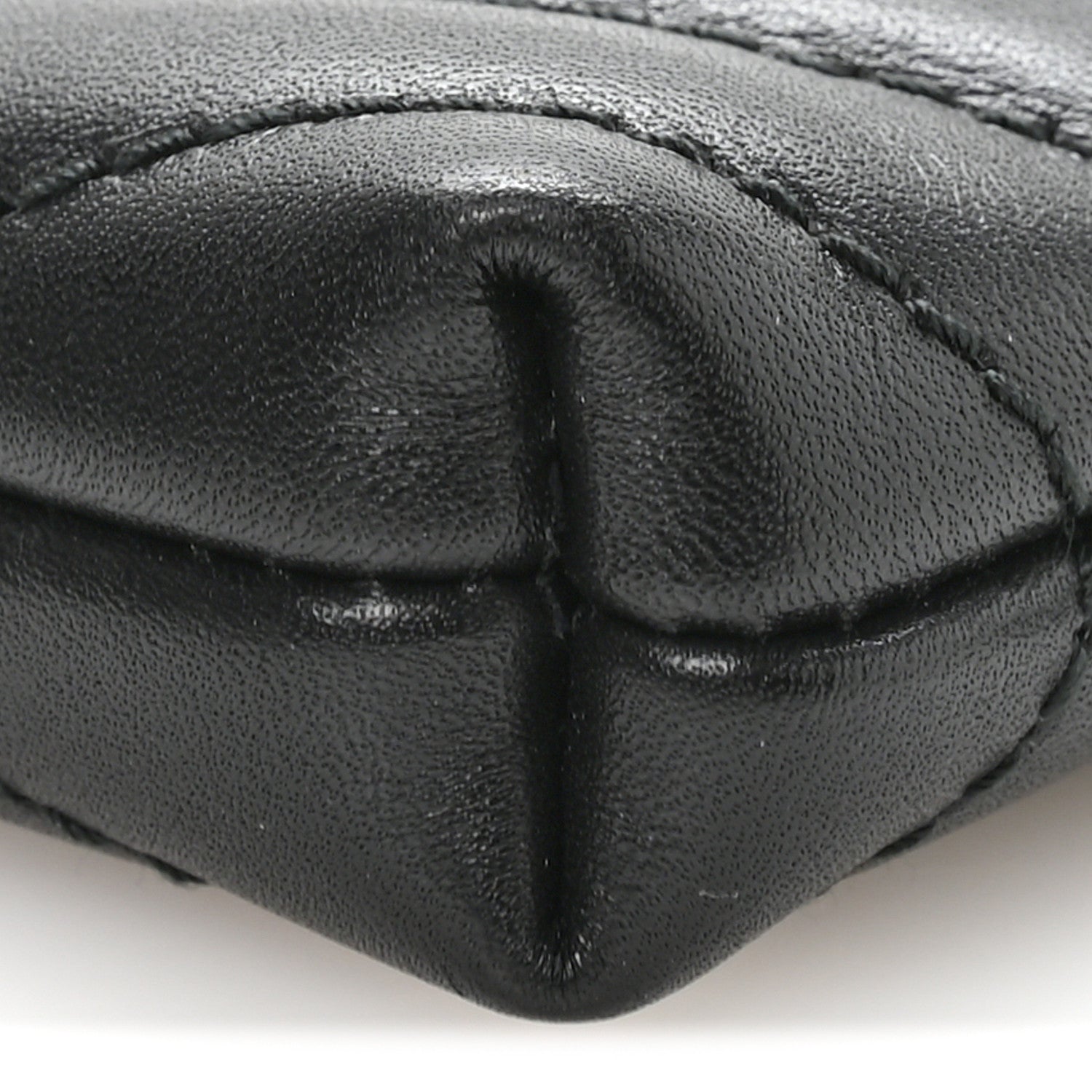 Calfskin Matelasse Mini GG Marmont Chain Bag Black