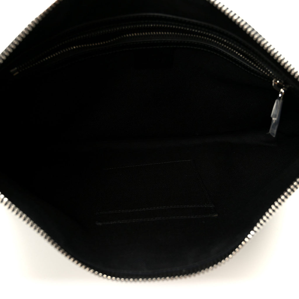 Soft GG Supreme Monogram Appia Calfskin Web East West Messenger Bag Black Grey