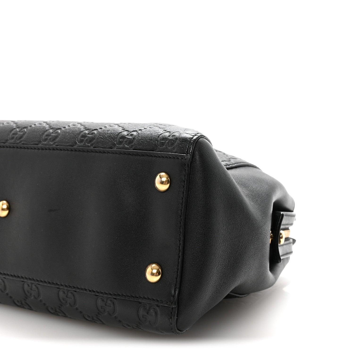 Guccissima Signature Medium Shoulder Tote Bag Black