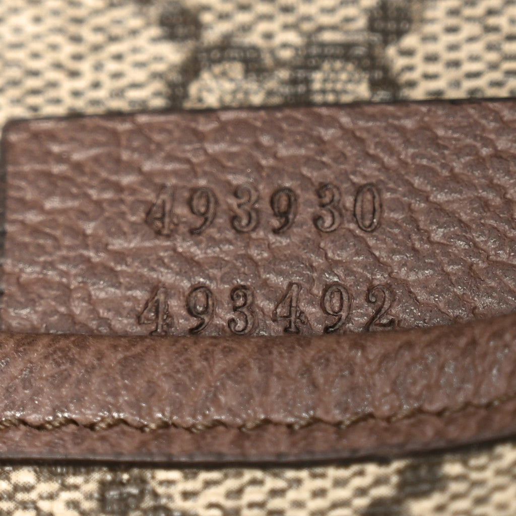 GG Supreme Monogram Neo Vintage Web Belt Bag Brown
