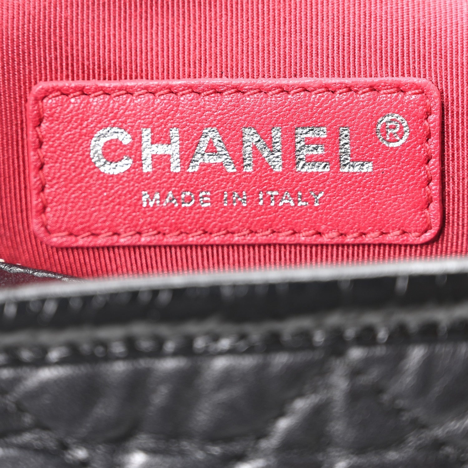 Aged Calfskin Quilted Small Gabrielle Hobo Black
