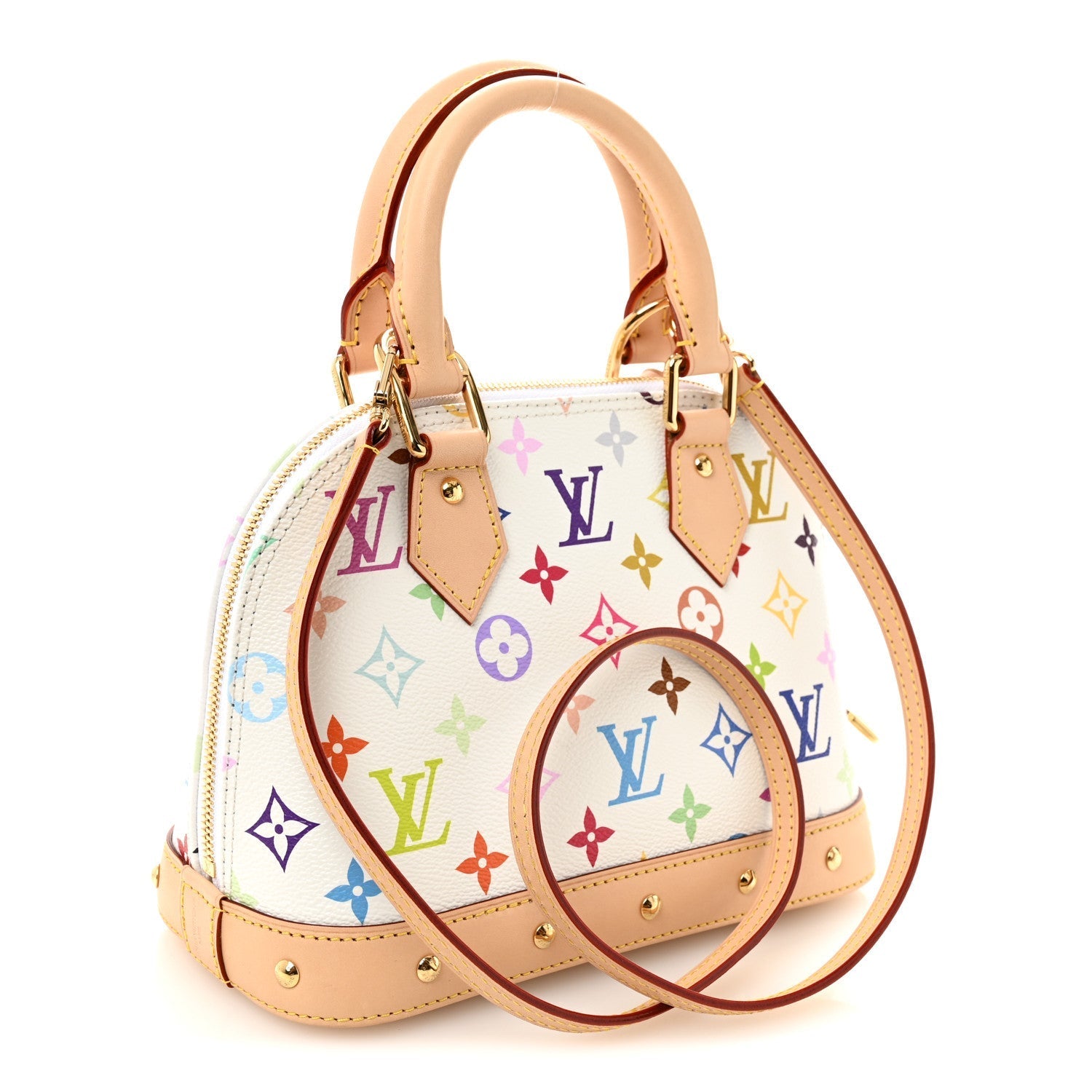 LV x TM Monogram Multicolor Alma BB White