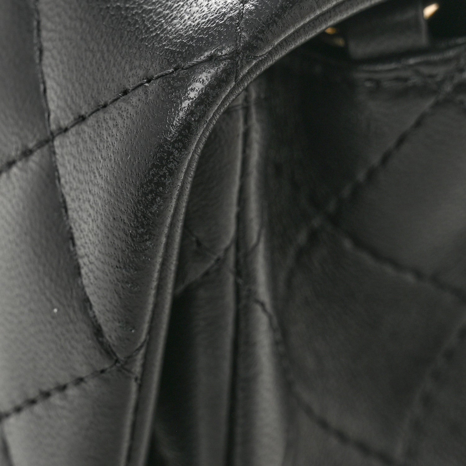 Lambskin Quilted Mini Rectangular Flap Black