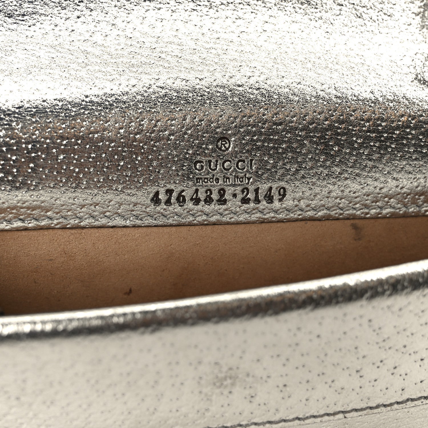 Metallic Calfskin Super Mini Dionysus Shoulder Bag Silver