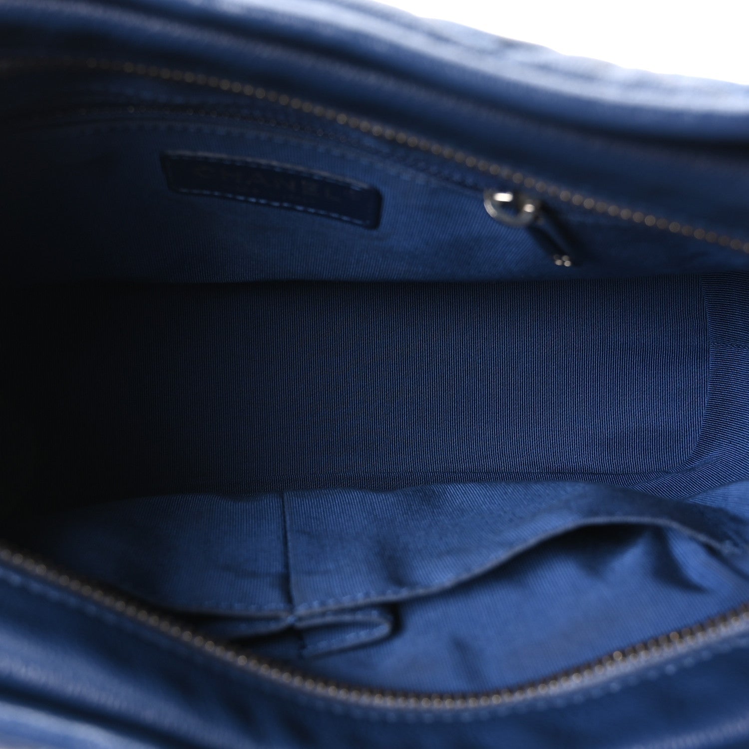 Patent Goatskin Quilted Medium Gabrielle Hobo Blue