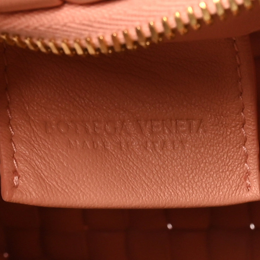 Lambskin Padded Intrecciato Mini Jodie Peachy