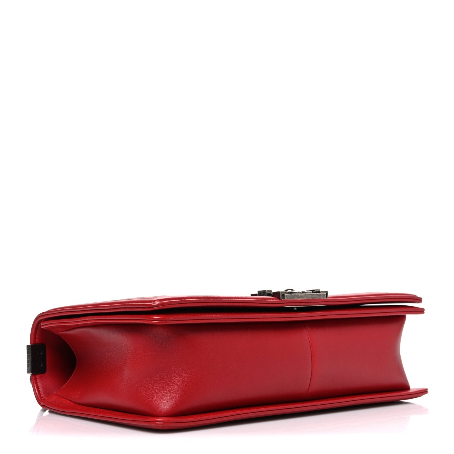 Lambskin Quilted New Medium Boy Flap Red