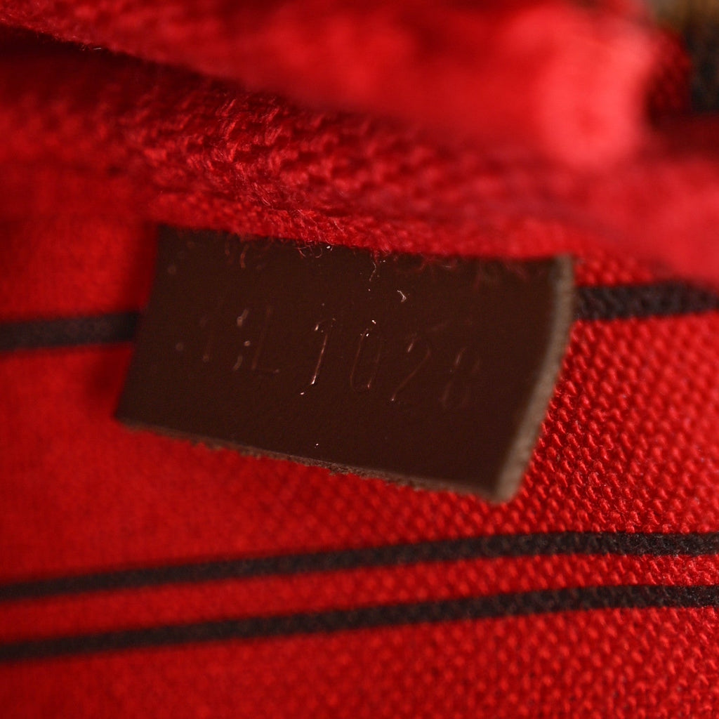 Damier Ebene Complice Trunks and Bags Mini Pochette Accessories Red