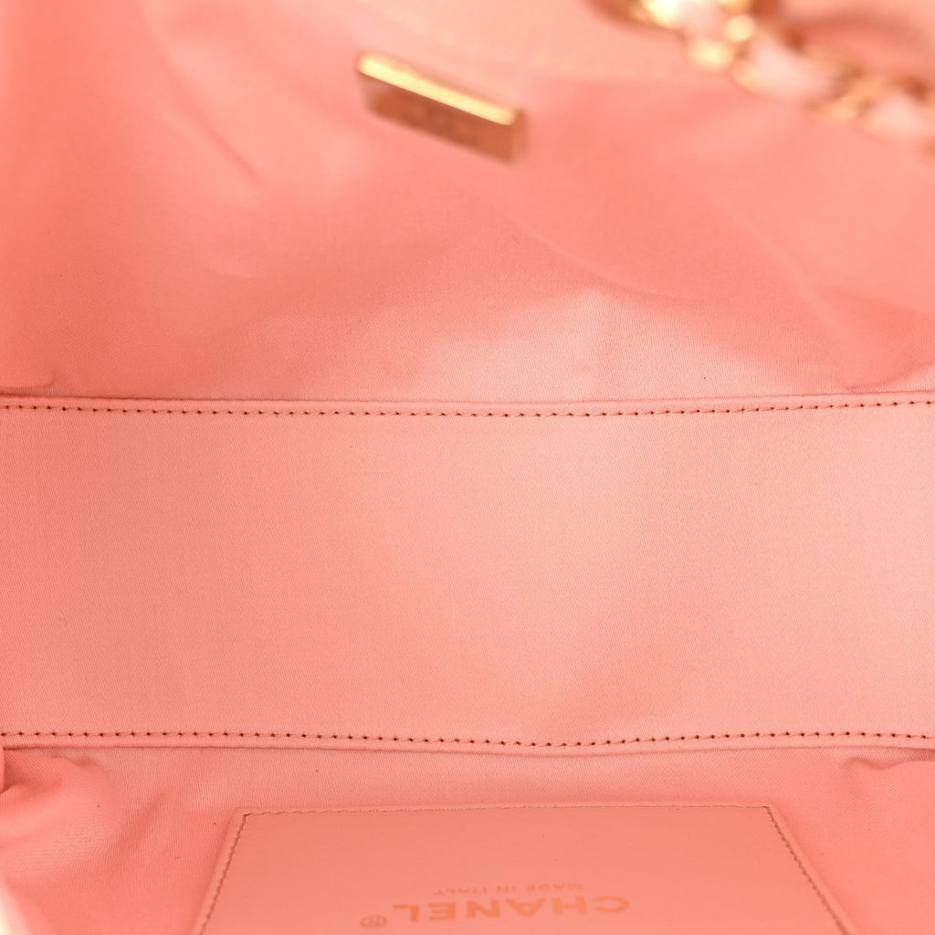 Caviar Quilted Mini Chanel 25 Handbag Light Pink