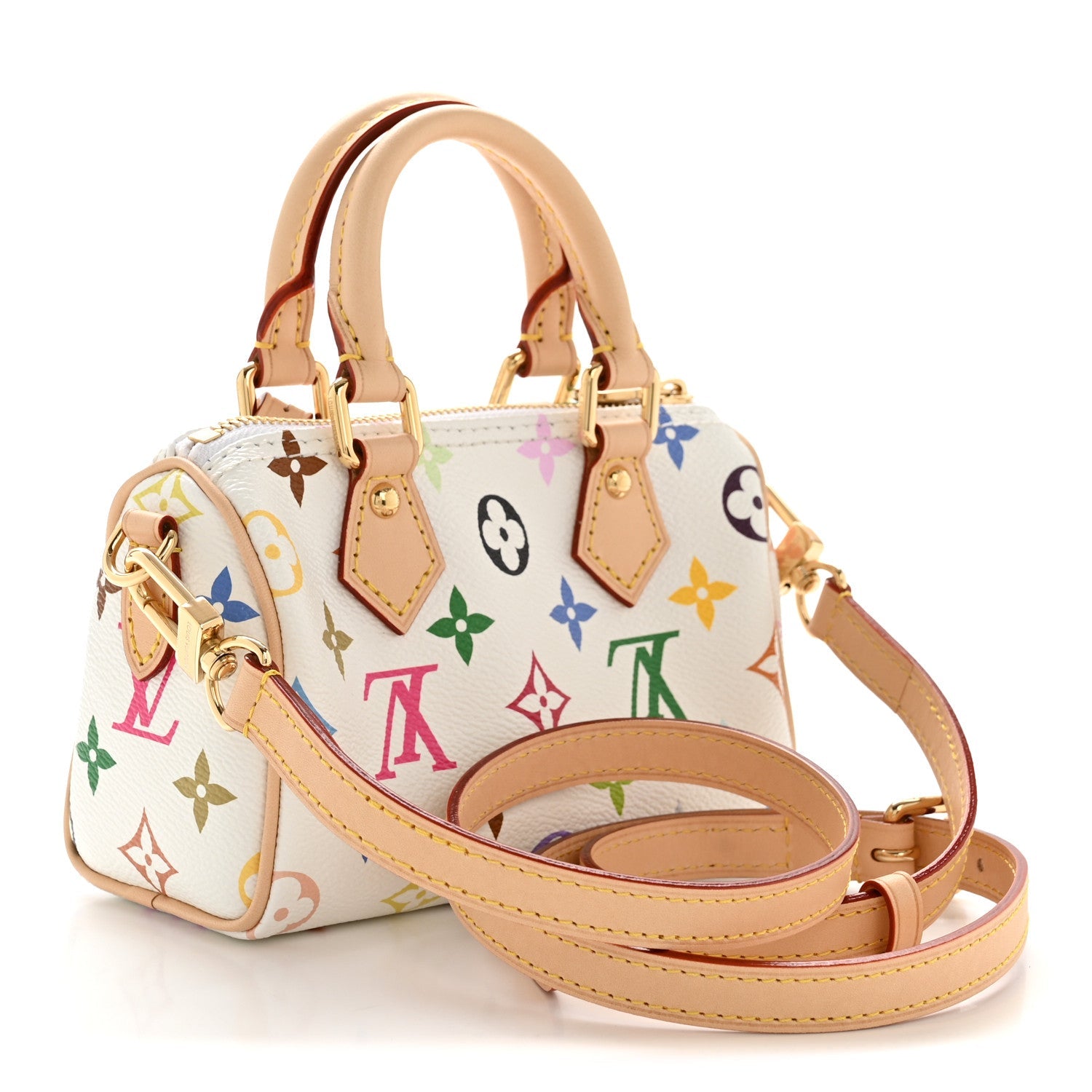 LV X TM Monogram Multicolor Nano Speedy White