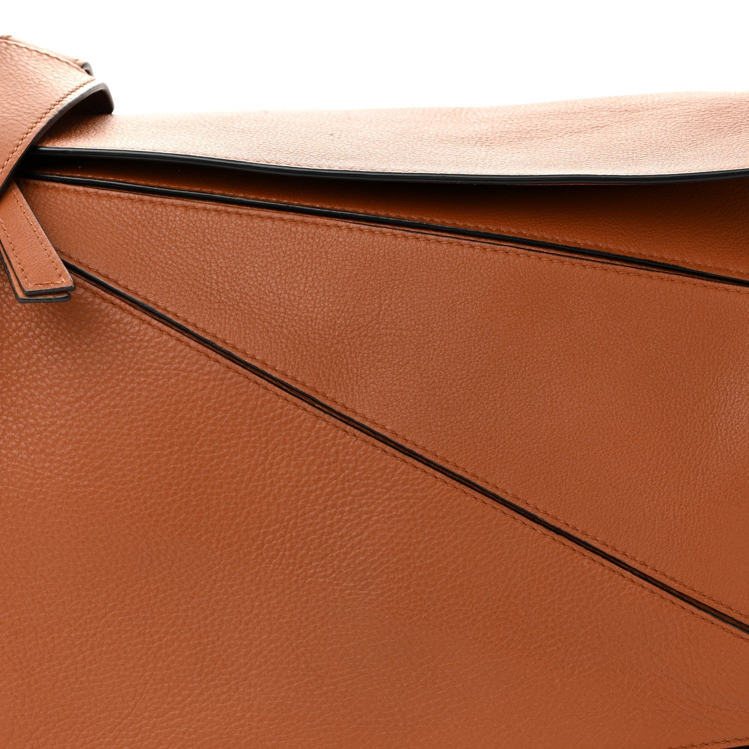 Calfskin Large Puzzle Bag Tan