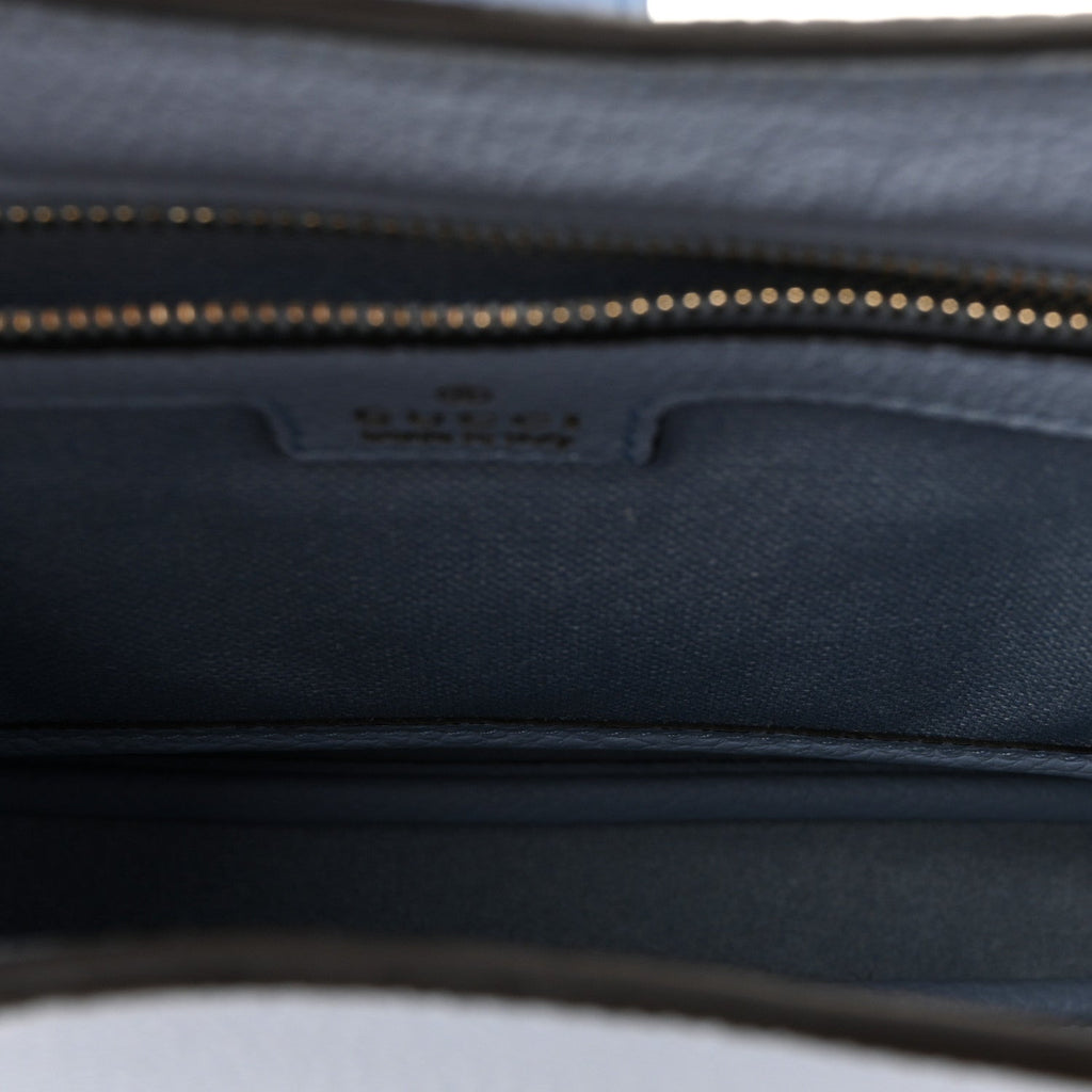 Grained Calfskin Web Medium Jackie 1961 Hobo Light Blue
