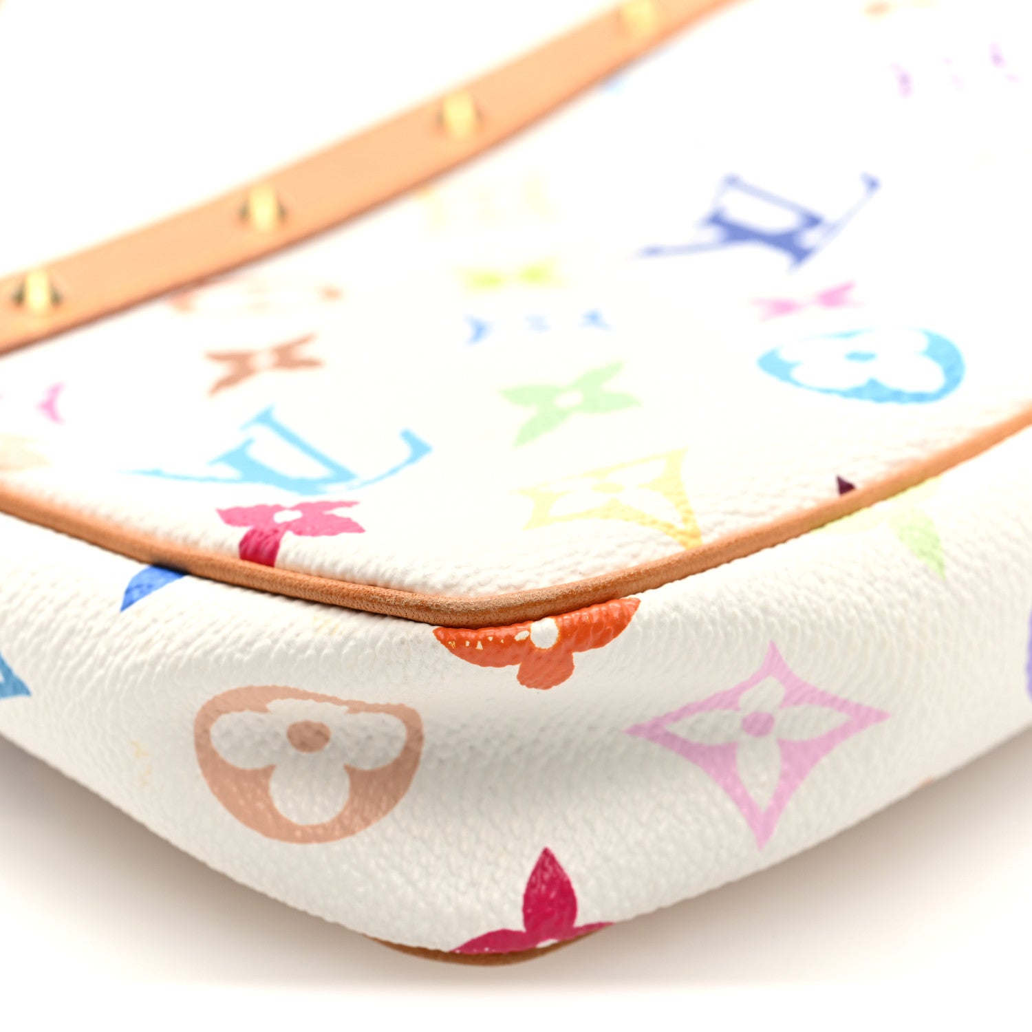 Monogram Multicolor Pochette Accessories White