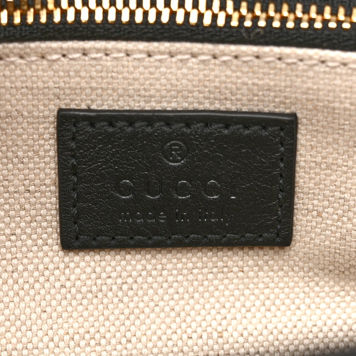 GG Supreme Monogram Horsebit 1955 Soft Small Shoulder Bag Beige Black