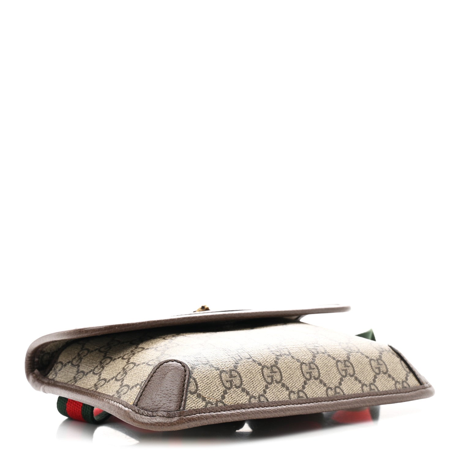GG Supreme Monogram Neo Vintage Web Belt Bag Brown