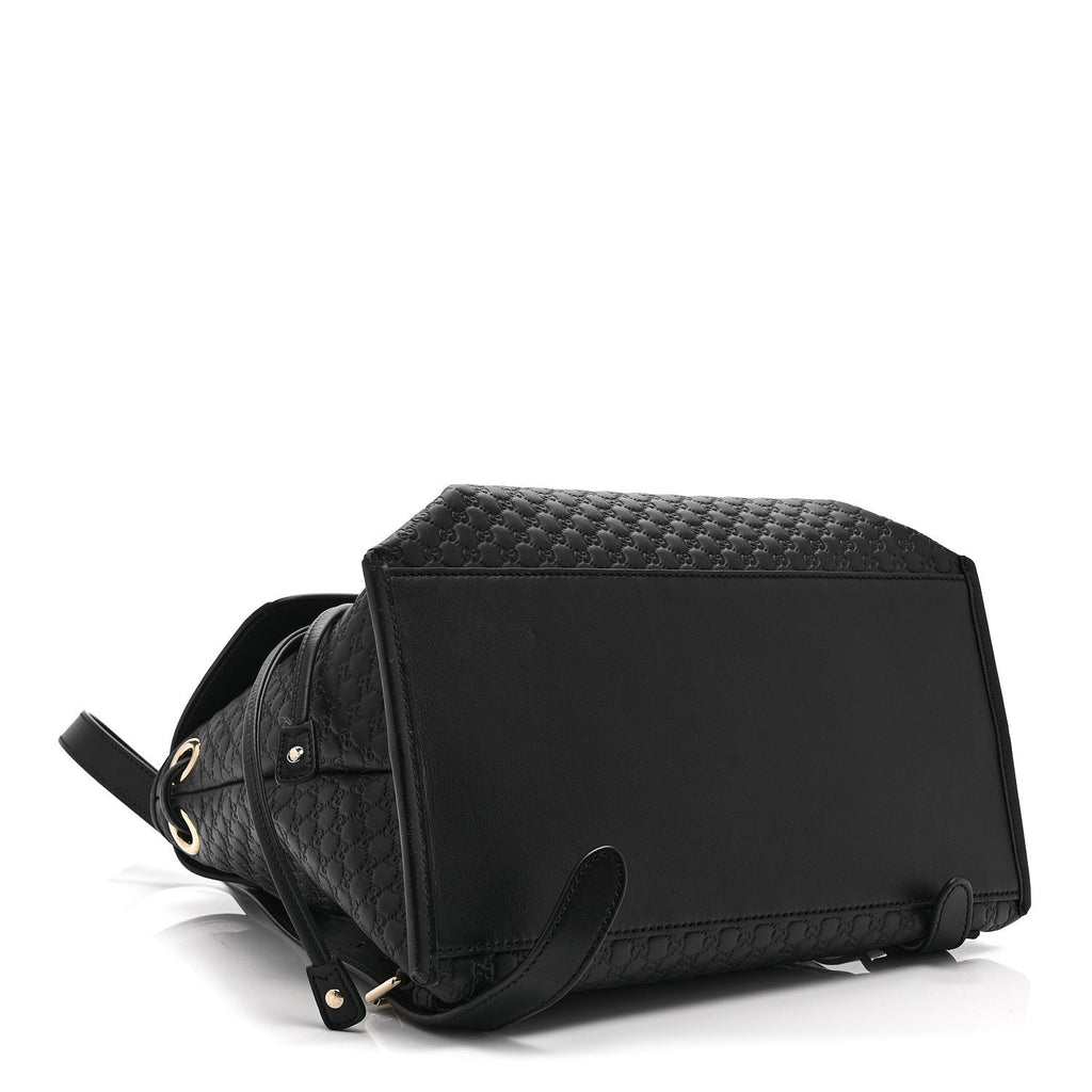 Microguccissima Drawstring Backpack Black