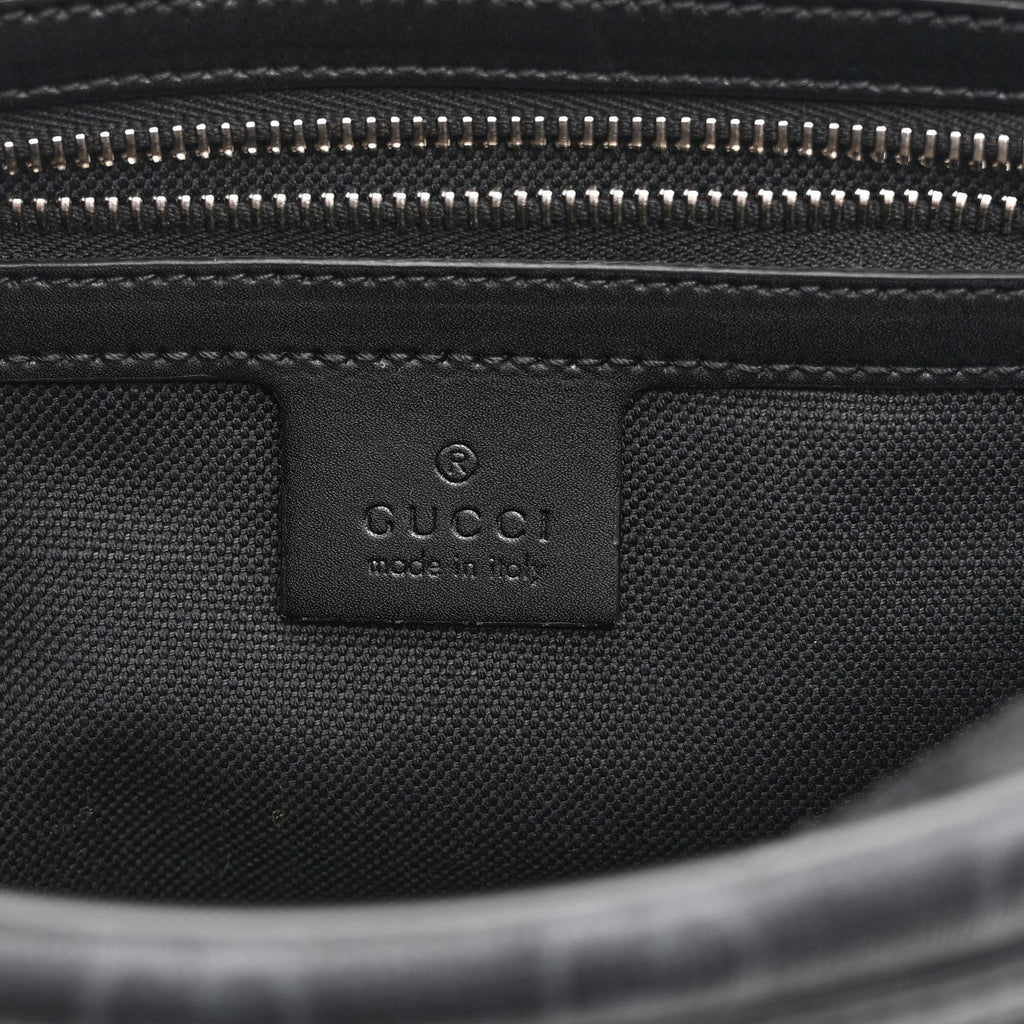 Soft GG Supreme Monogram Web Belt Bag Black Grey