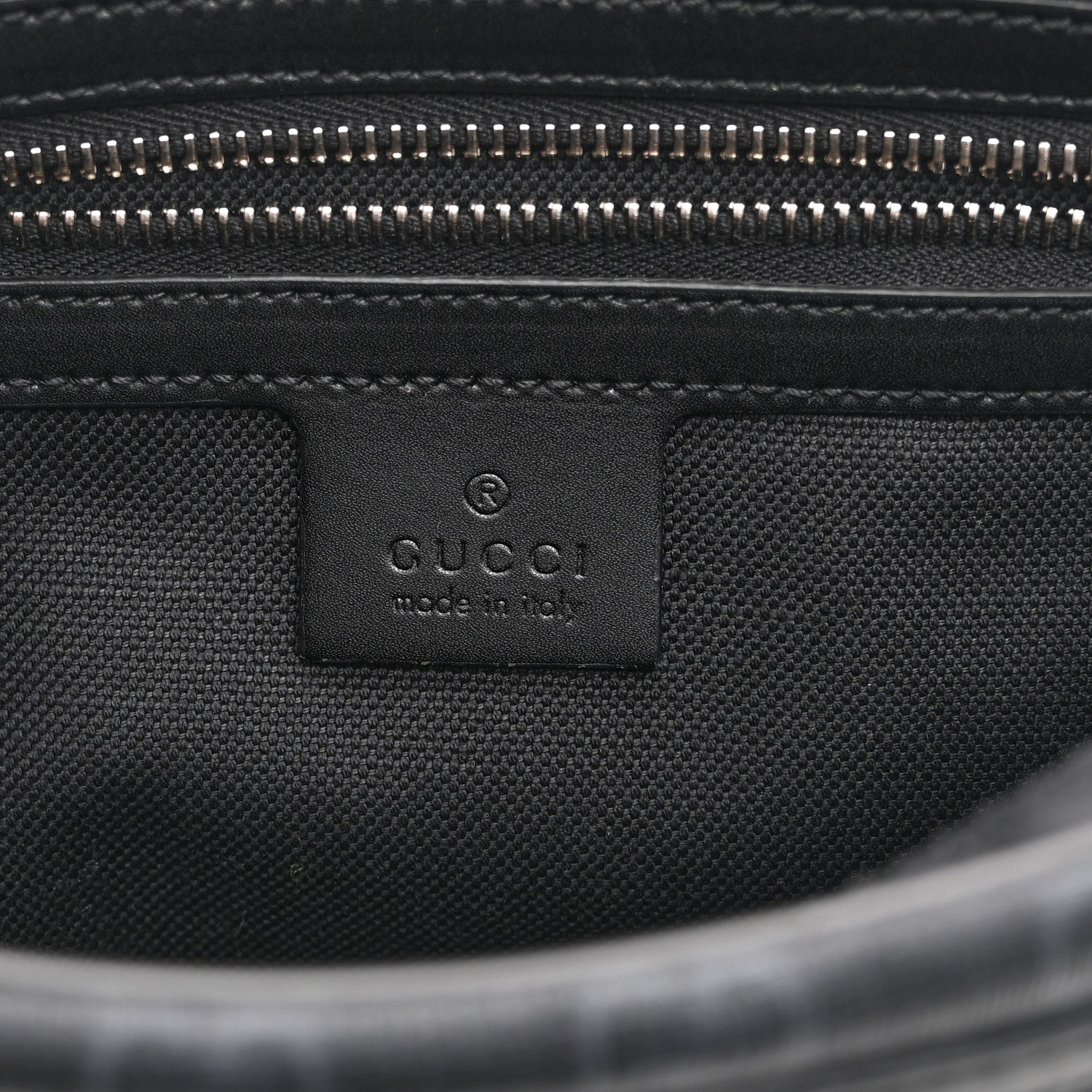 Soft GG Supreme Monogram Web Belt Bag Black Grey