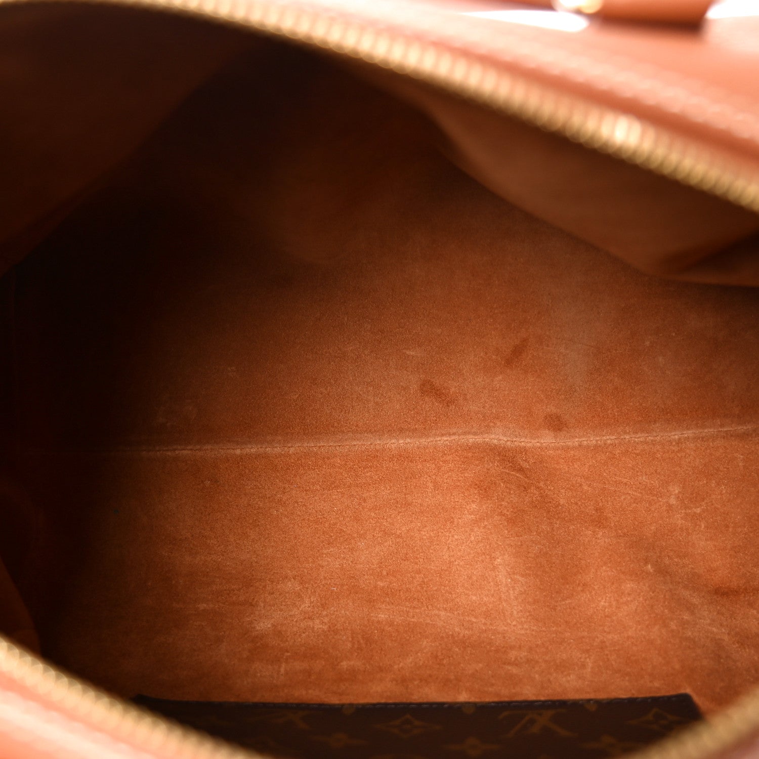 Grained Calfskin Low Key Speedy 30 Cognac