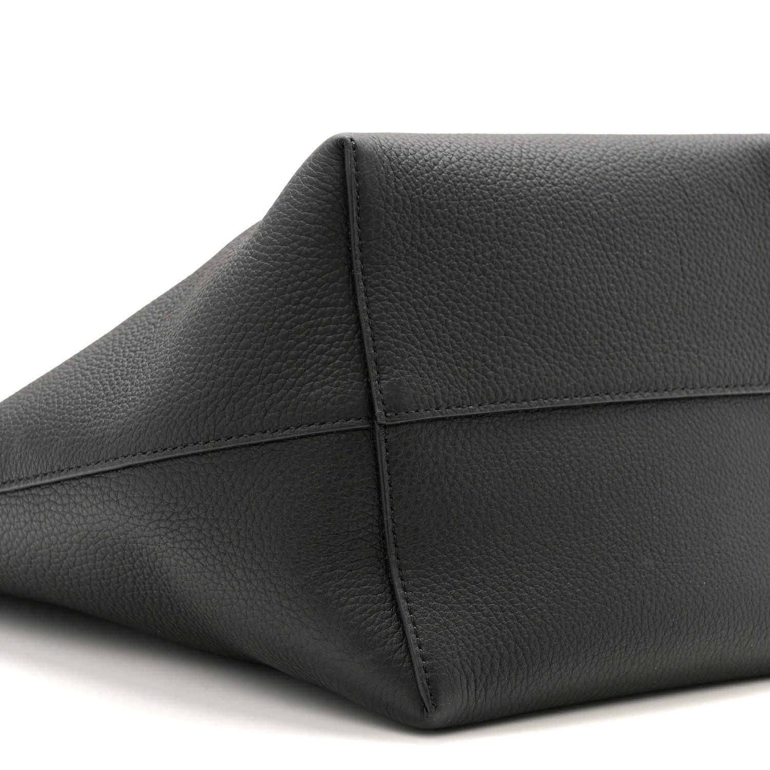 Grained Calfskin Medium N/S Park Tote Black