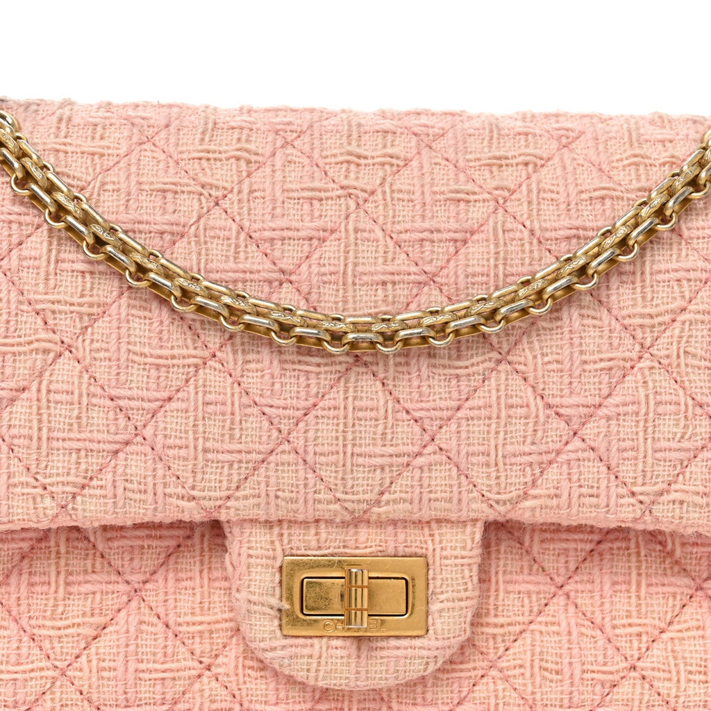 Wool Tweed Quilted 2.55 Reissue 225 Flap Light Pink