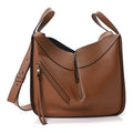 Calfskin Small Hammock Shoulder Bag Tan